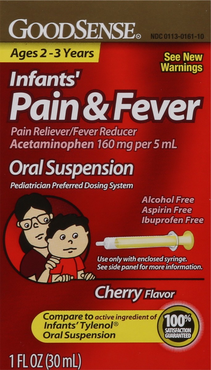 slide 7 of 14, Good Sense Infants Cherry Flavor Pain & Fever 1 fl oz, 1 fl oz