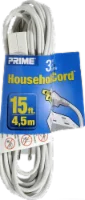 Prime 3-Outlet Household Extension Cord - White