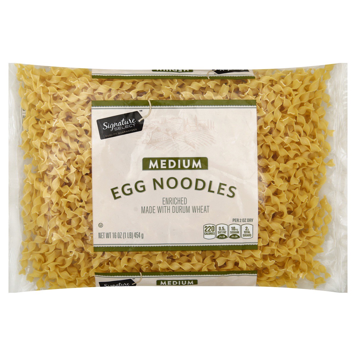 slide 1 of 5, Signature Select Medium Egg Noodles 16 oz, 16 oz