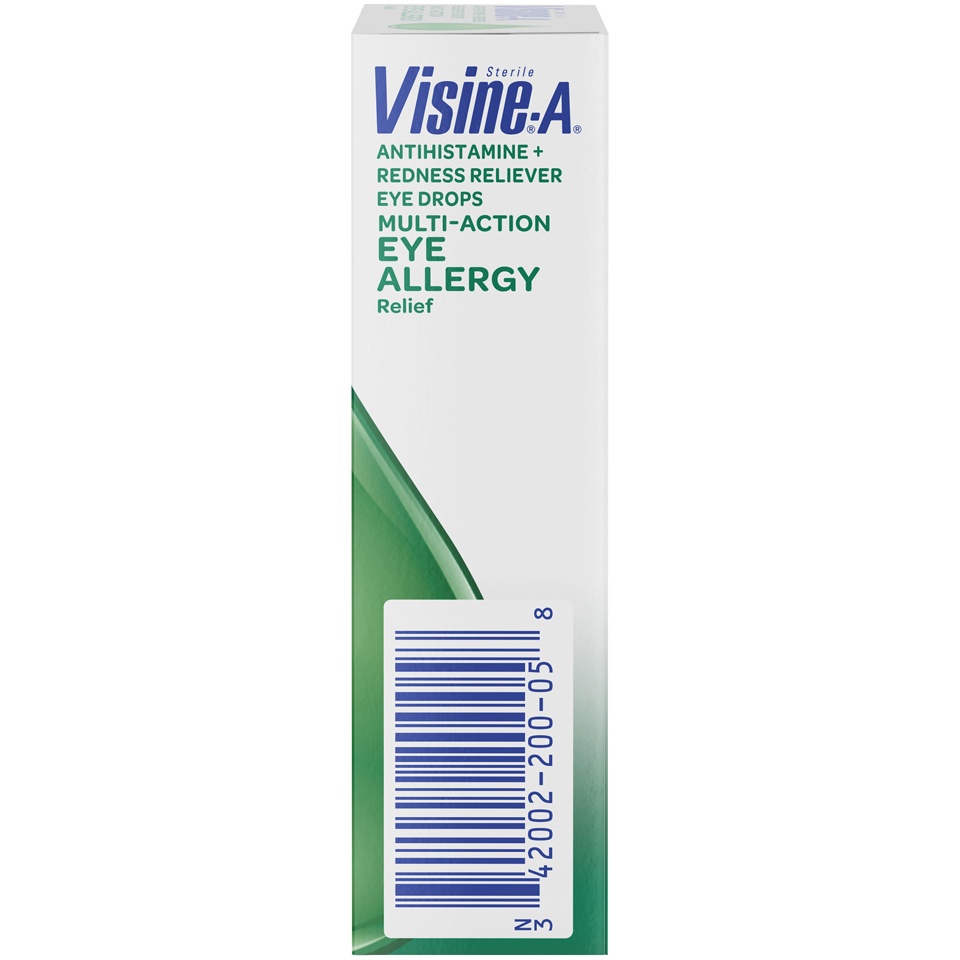 Visine A Antihistamine Decongestant Eye Allergy Relief Drops 0.5 fl oz