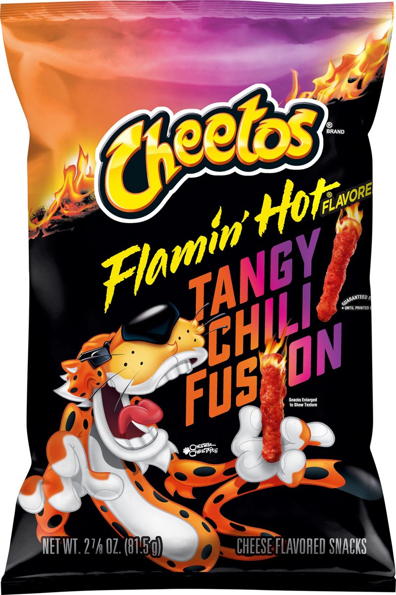 slide 5 of 6, Cheetos Cheese Flavored Snacks Flamin' Hot Tangy Chili Fusion 2 7/8 Oz, 2.875 oz