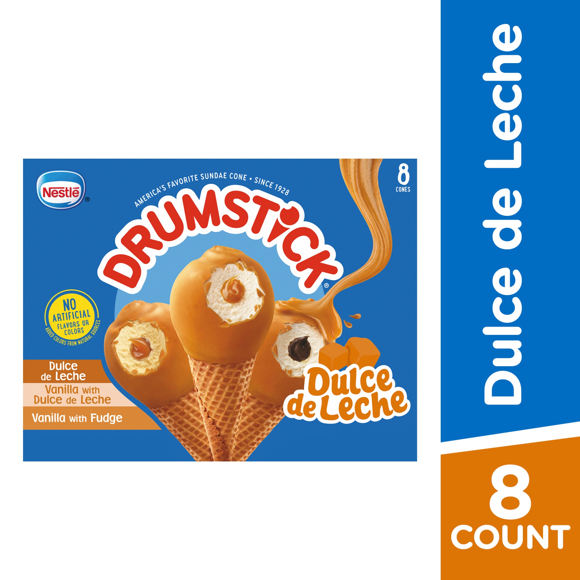 slide 1 of 7, Drumstick Dulce De Leche Sundae Cones Variety Pack, 36.8 fl oz