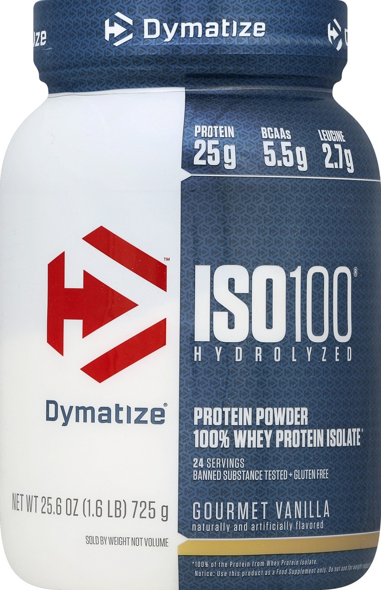 slide 3 of 8, Dymatize Gourmet Vanilla Protein Powder 25.6 oz, 1.6 lb