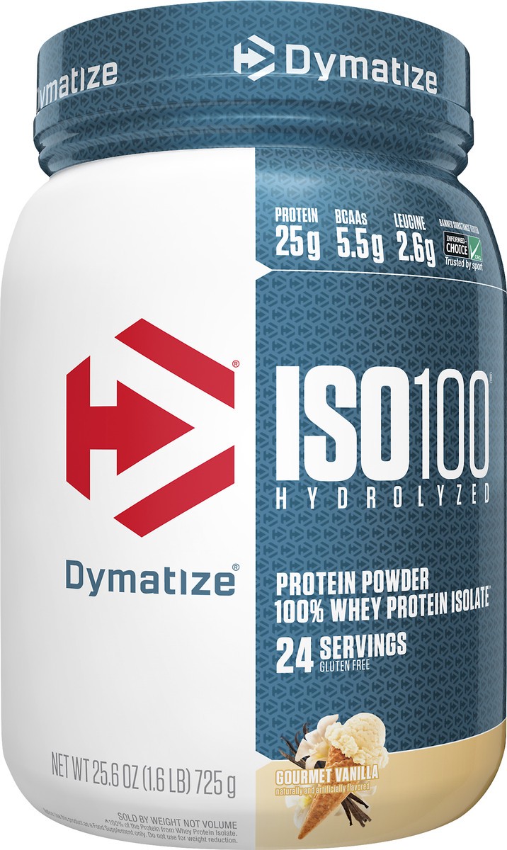 slide 7 of 8, Dymatize Gourmet Vanilla Protein Powder 25.6 oz, 1.6 lb