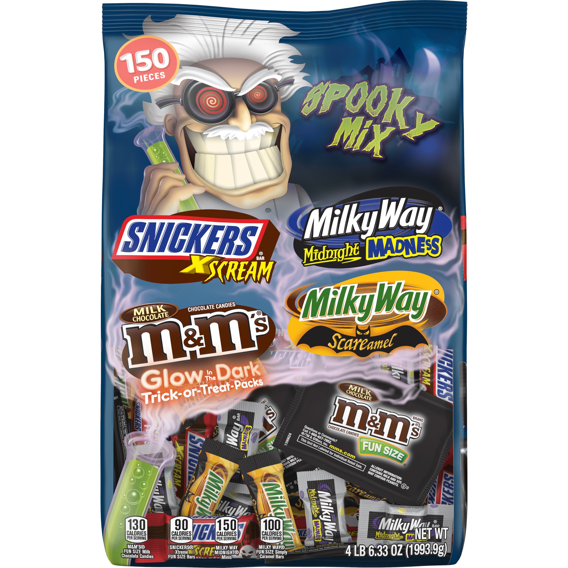 slide 1 of 1, Mars Chocolate Mixed Spooky Halloween Candy Bag, 70.33 Ounce, 70.33 oz