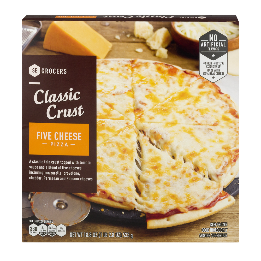 slide 1 of 1, SE Grocers Pizza Classic Crust Five Cheese, 14.5 oz