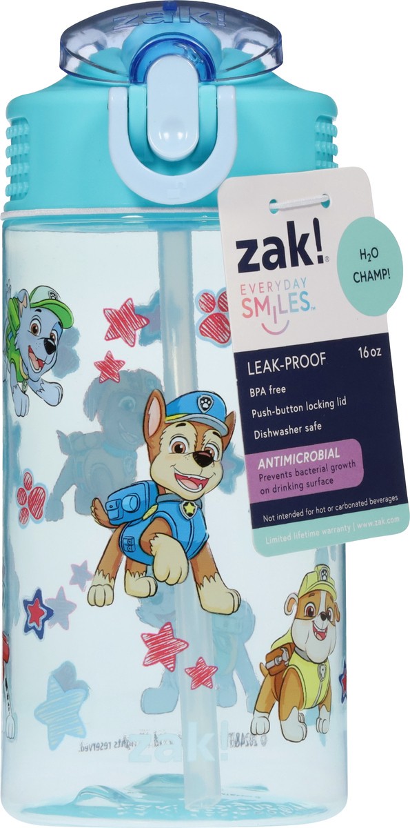 slide 9 of 11, Zak! Designs Everyday Smiles 16 Ounce Leak-Proof Bottle 1 ea, 1 ct