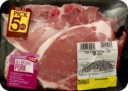 Giant Eagle Pork Loin Chop, End, Bone In, Pick 5