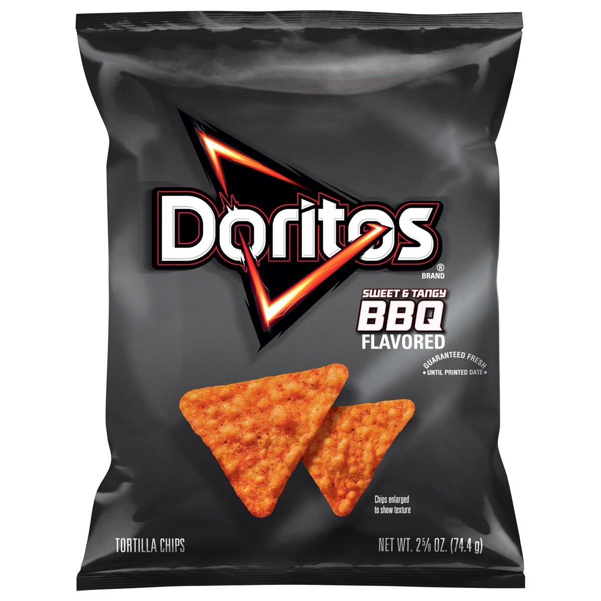 slide 8 of 9, Doritos Tortilla Chips Sweet & Tangy BBQ Flavored 2 5/8 Oz, 2.625 oz