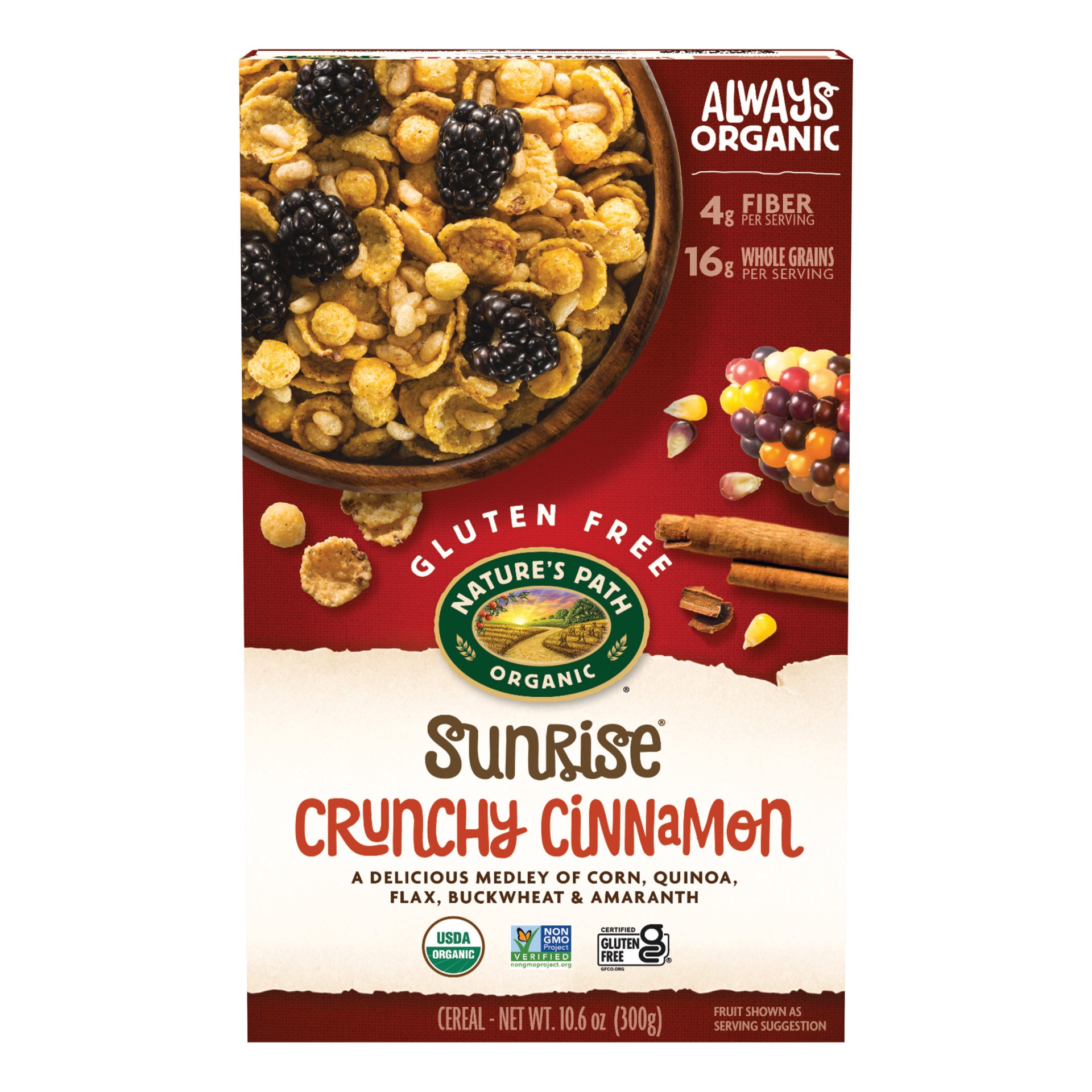 slide 1 of 6, Nature's Path Organic Crunchy Sunrise Cinnamon Cereal 10oz Box, 10.6 oz