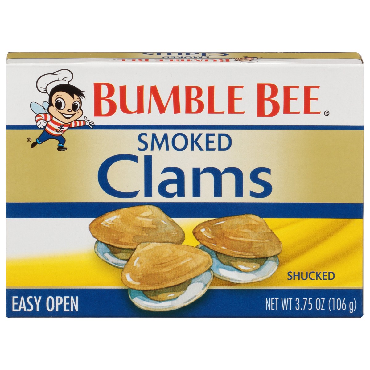 slide 1 of 13, Bumble Bee Shucked Smoked Clams 3.75 oz, 3.75 oz