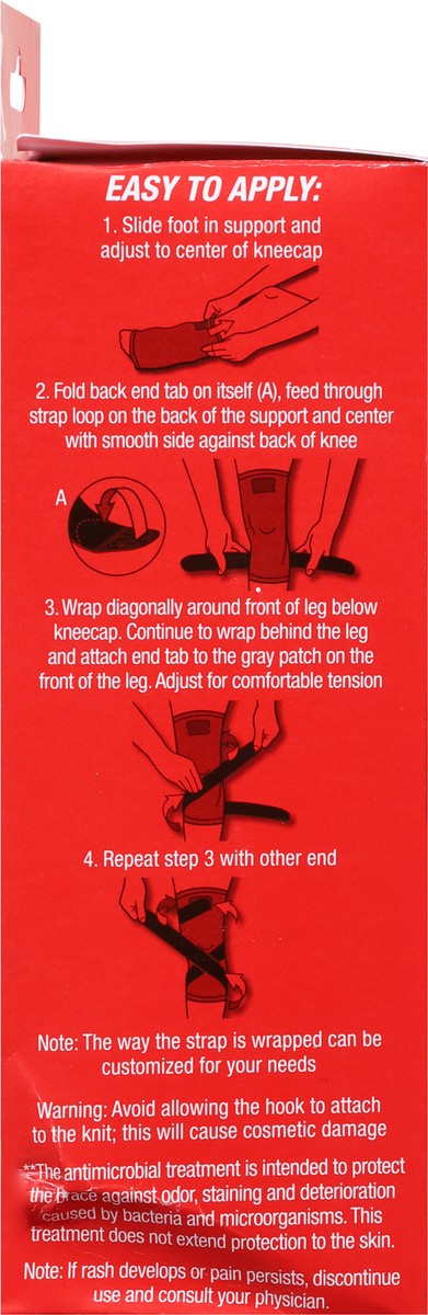 slide 6 of 9, Mueller Moderate 4-Way Stretch Knee Support with Removable Strap Md/Lg 1 ea, 1 ct