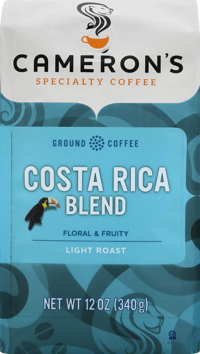 slide 8 of 9, Cameron's Coffee, Ground, Light Roast, Costa Rica Blend, 12 oz