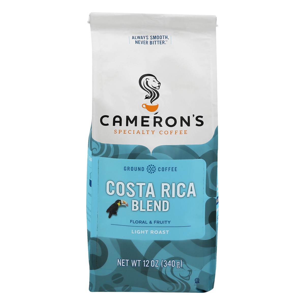 slide 1 of 9, Cameron's Coffee, Ground, Light Roast, Costa Rica Blend - 12 oz, 12 oz