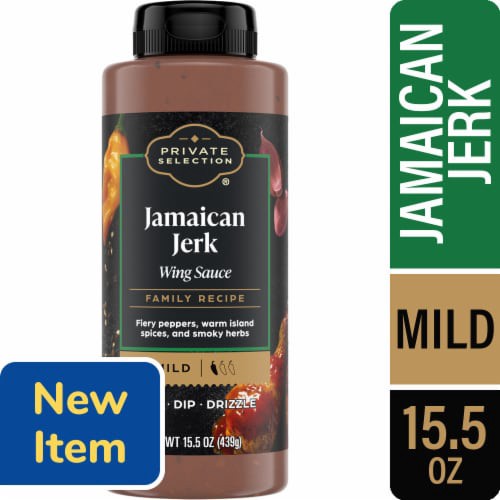 slide 1 of 1, Private Selection Jamaican Jerk Wing Sauce, 15.5 oz, 15.5 oz