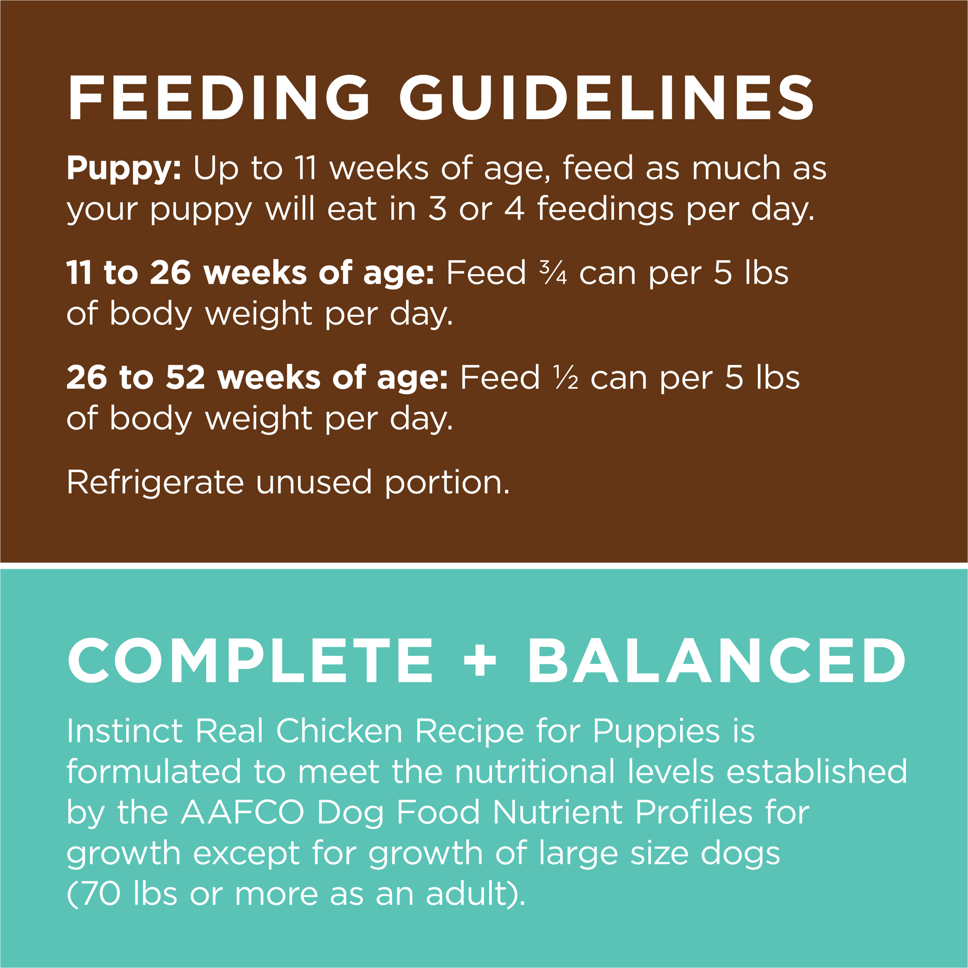 slide 9 of 9, Instinct Original Puppy Chicken Wet Dog Food, 13.2 oz. Can, 0.82 lb