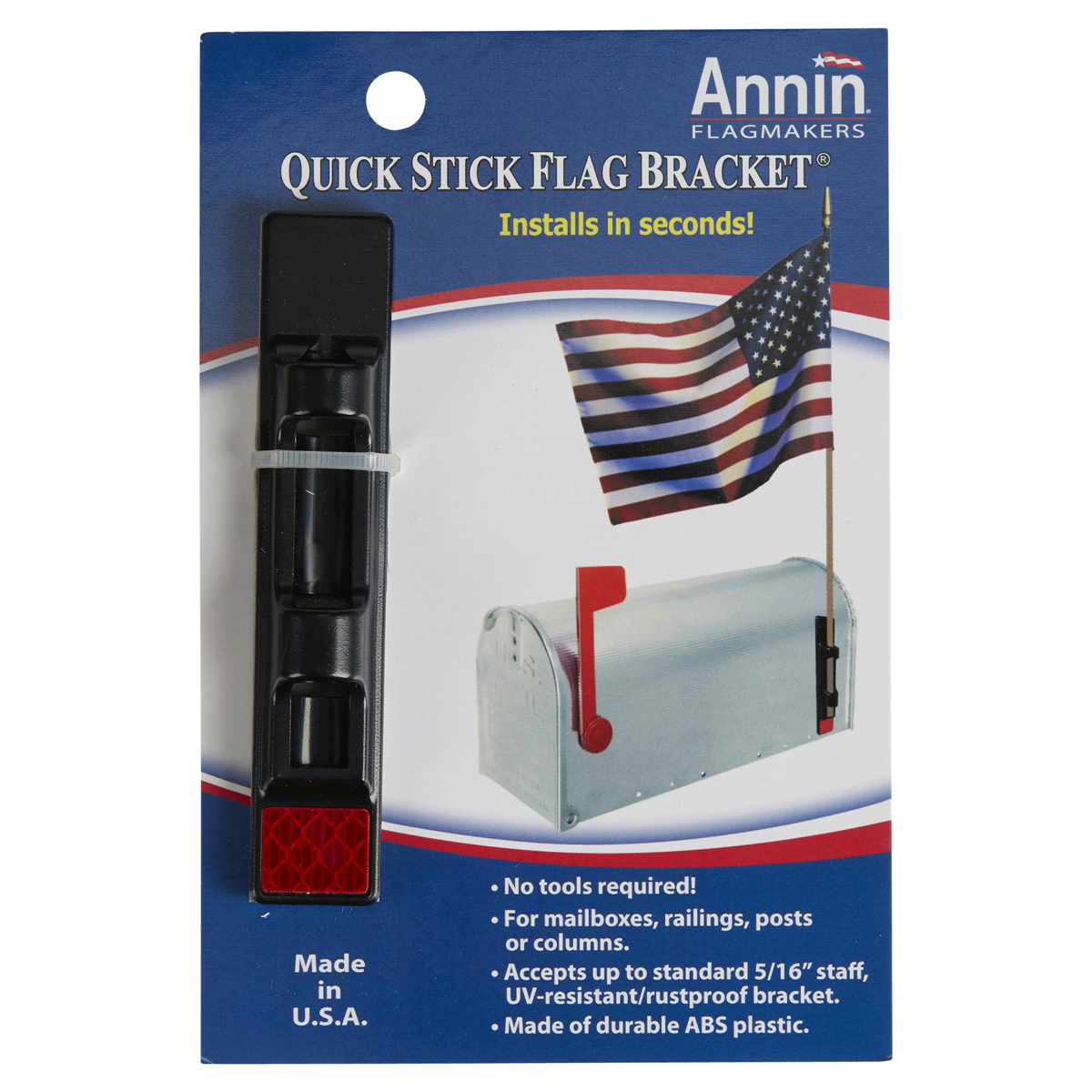 slide 1 of 5, Annin Quickstick Flag Bracket, 1 ct