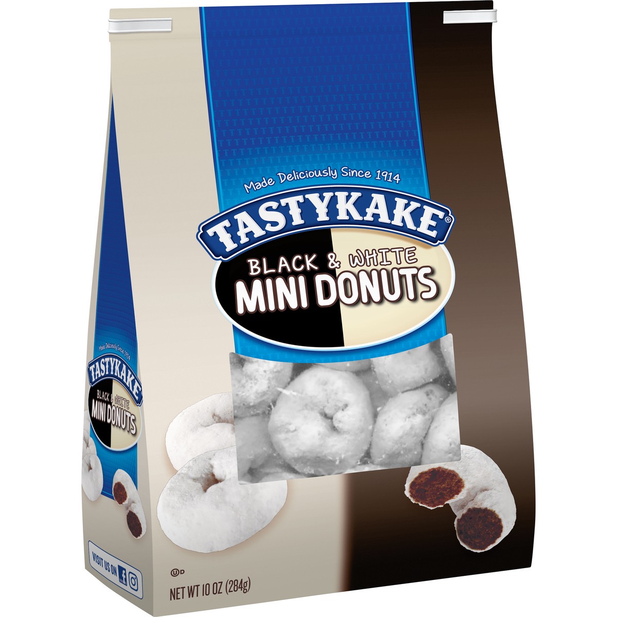 slide 2 of 11, Tastykake Black & White Mini Donuts, Chocolate Donuts, 10 oz Bag , 10 oz