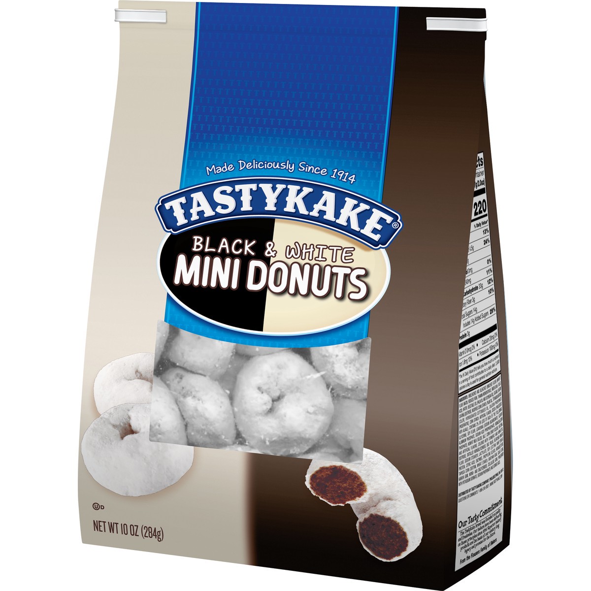 slide 3 of 11, Tastykake Black & White Mini Donuts, Chocolate Donuts, 10 oz Bag , 10 oz