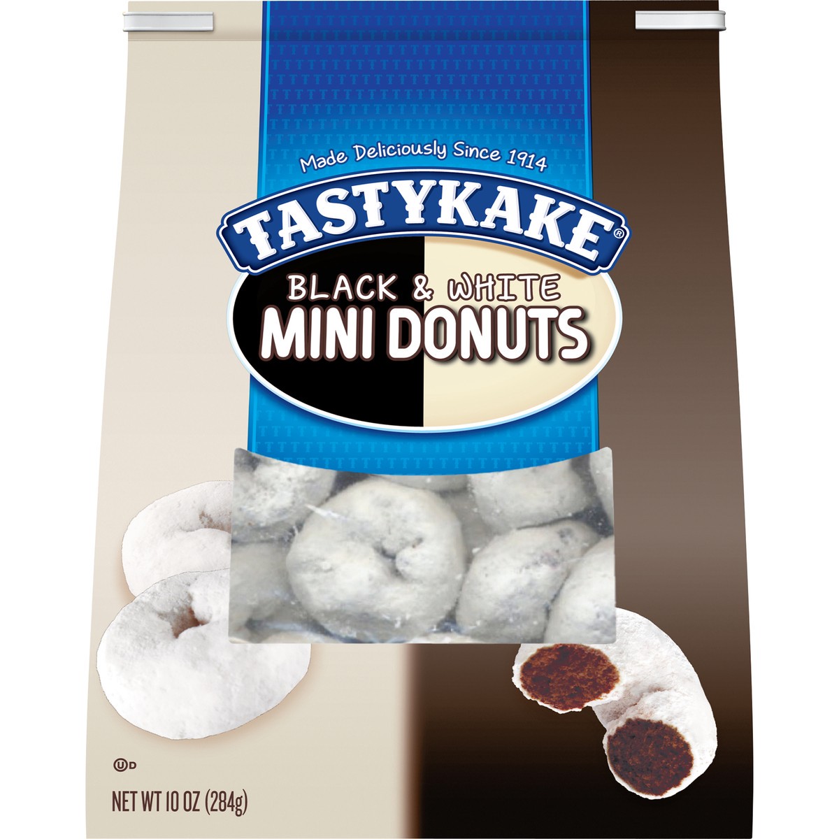 slide 9 of 11, Tastykake Black & White Mini Donuts, Chocolate Donuts, 10 oz Bag , 10 oz