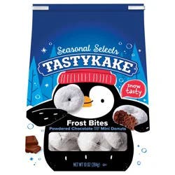 Tastykake Black & White Mini Donuts, Chocolate Donuts, 10 oz Bag