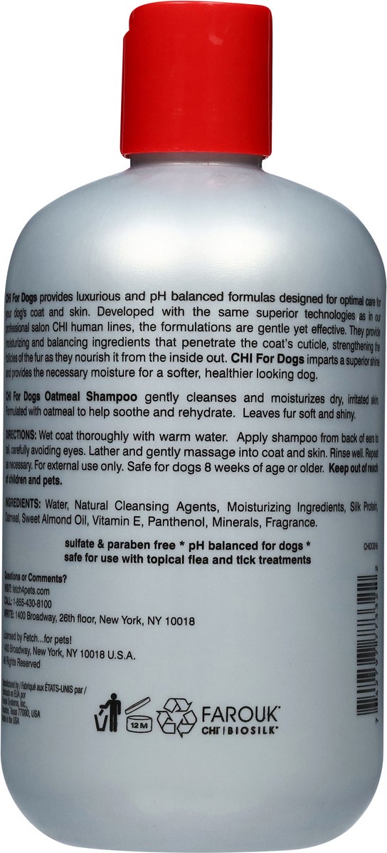 slide 3 of 13, CHI for Dogs Oatmeal Shampoo, 1 ct