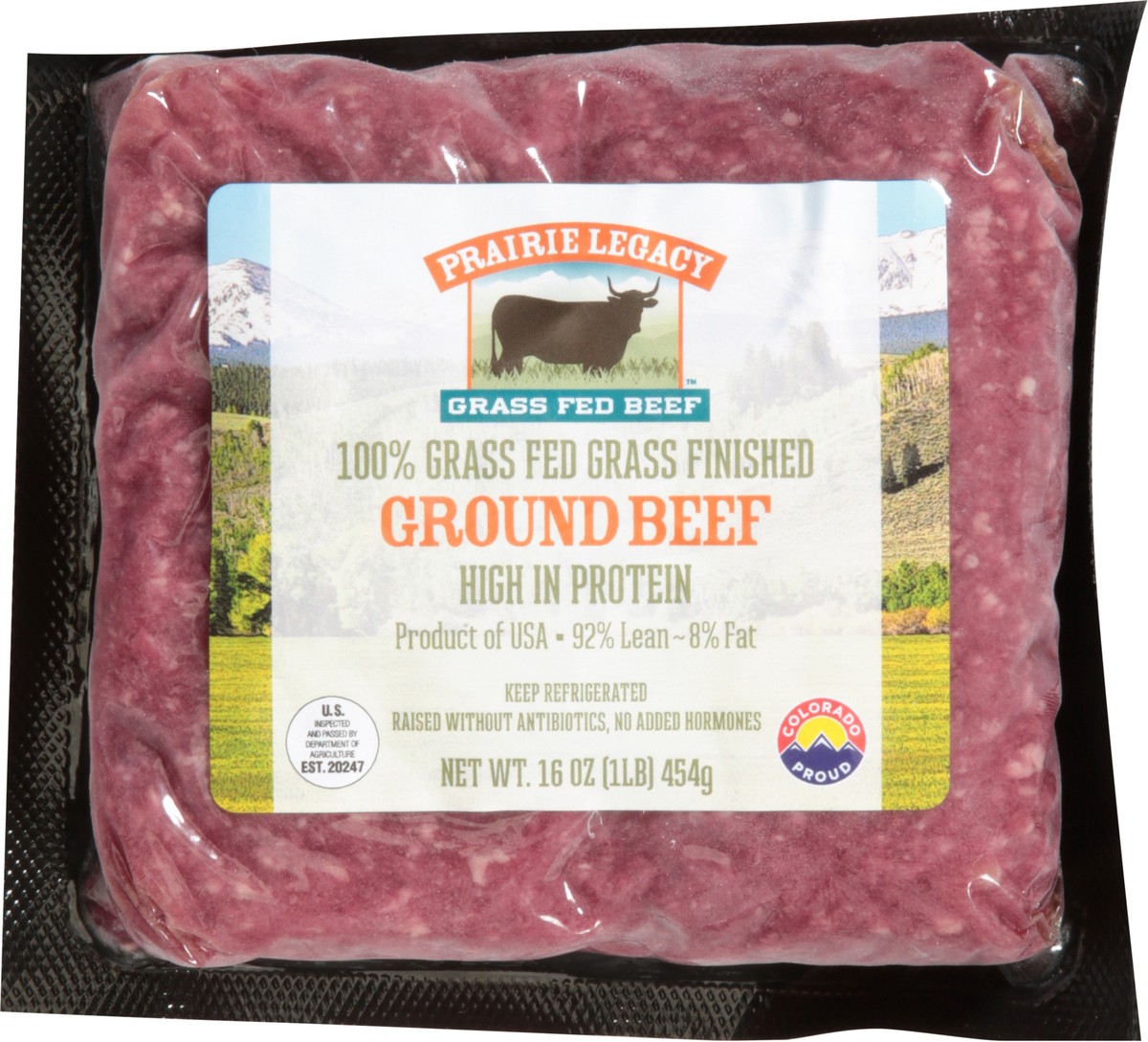 slide 2 of 9, Prairie Legacy 92/8 Ground Grass Fed Beef 16 oz, 16 oz
