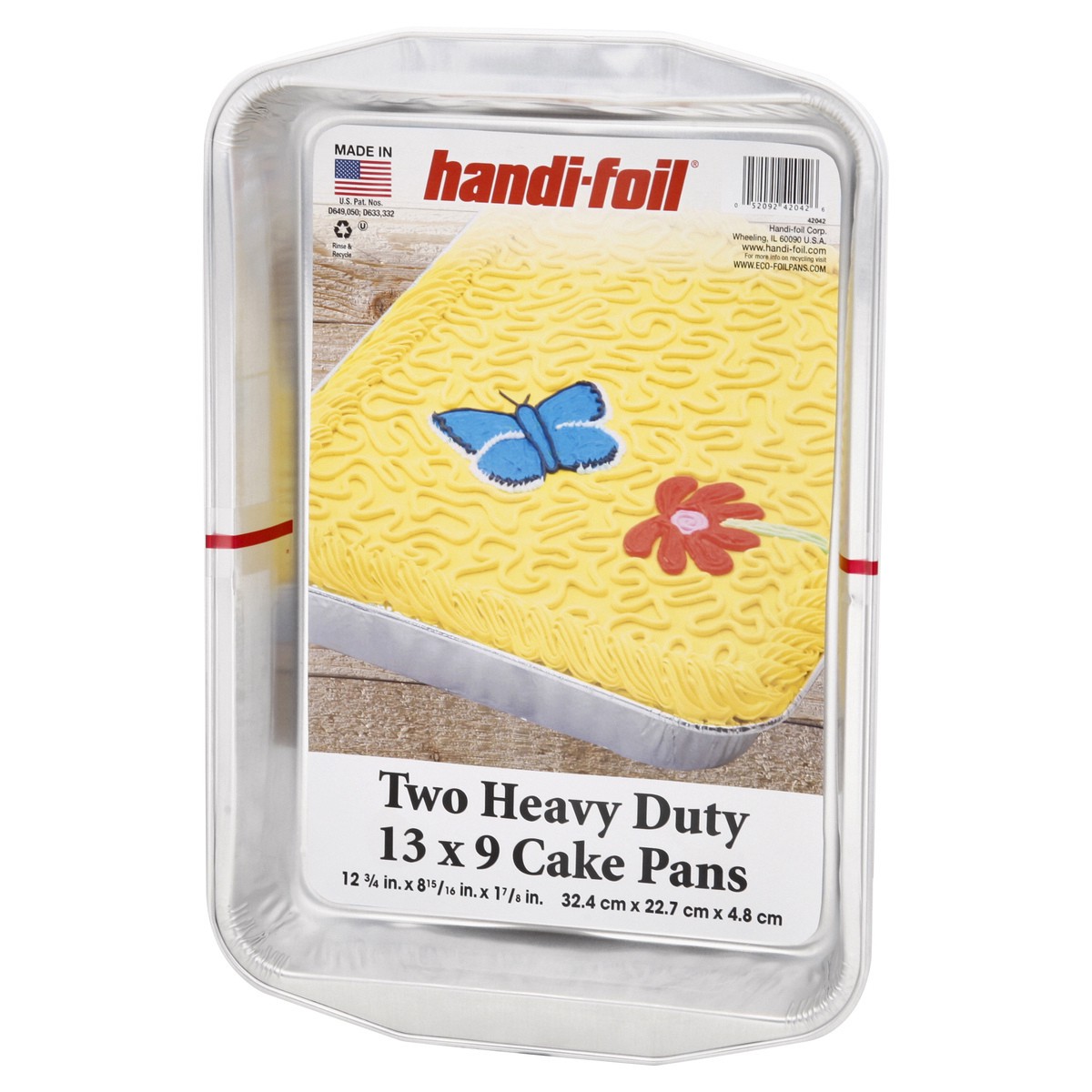 slide 3 of 9, Handi Foil 13 x 9 Heavy Duty Cake Pans 2 ea, 2 ct