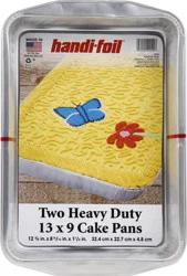 Handi Foil 13 x 9 Heavy Duty Cake Pans 2 ea