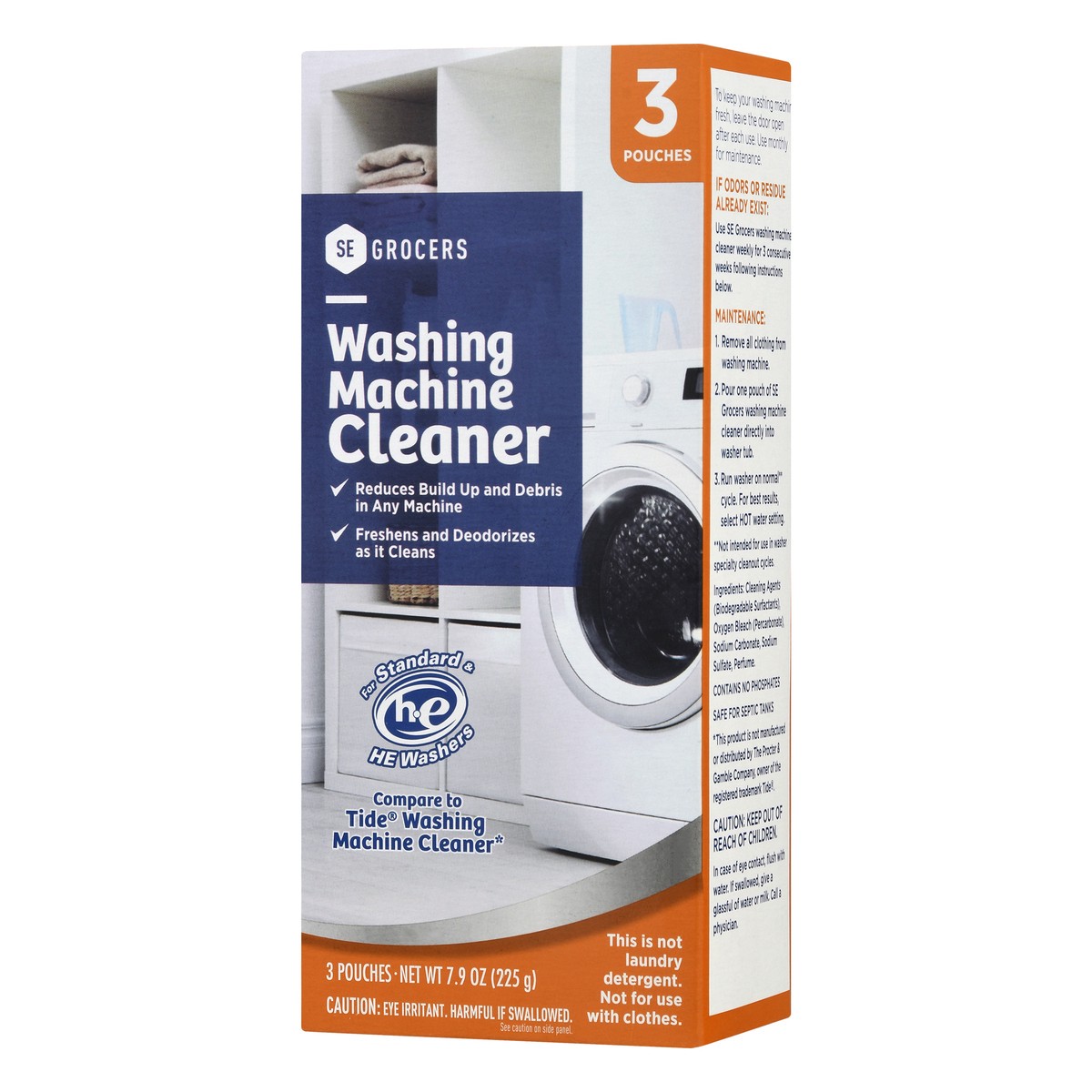 slide 2 of 9, SE Grocers Washing Machine Cleaner, 3 ct