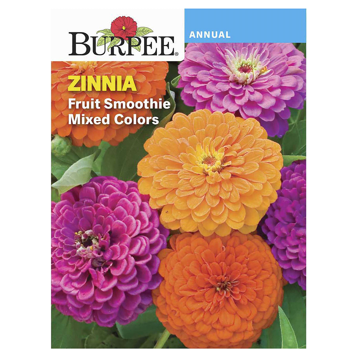 slide 1 of 5, Burpee Zinnia Fruit Smoothie Mix Seeds, 1 ct