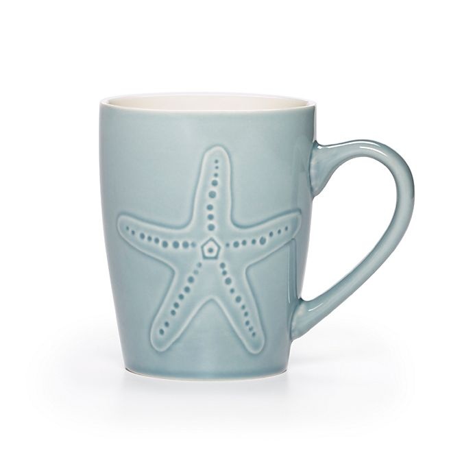 slide 1 of 1, Pfaltzgraff Coastal Starfish Mug - Light Blue, 1 ct