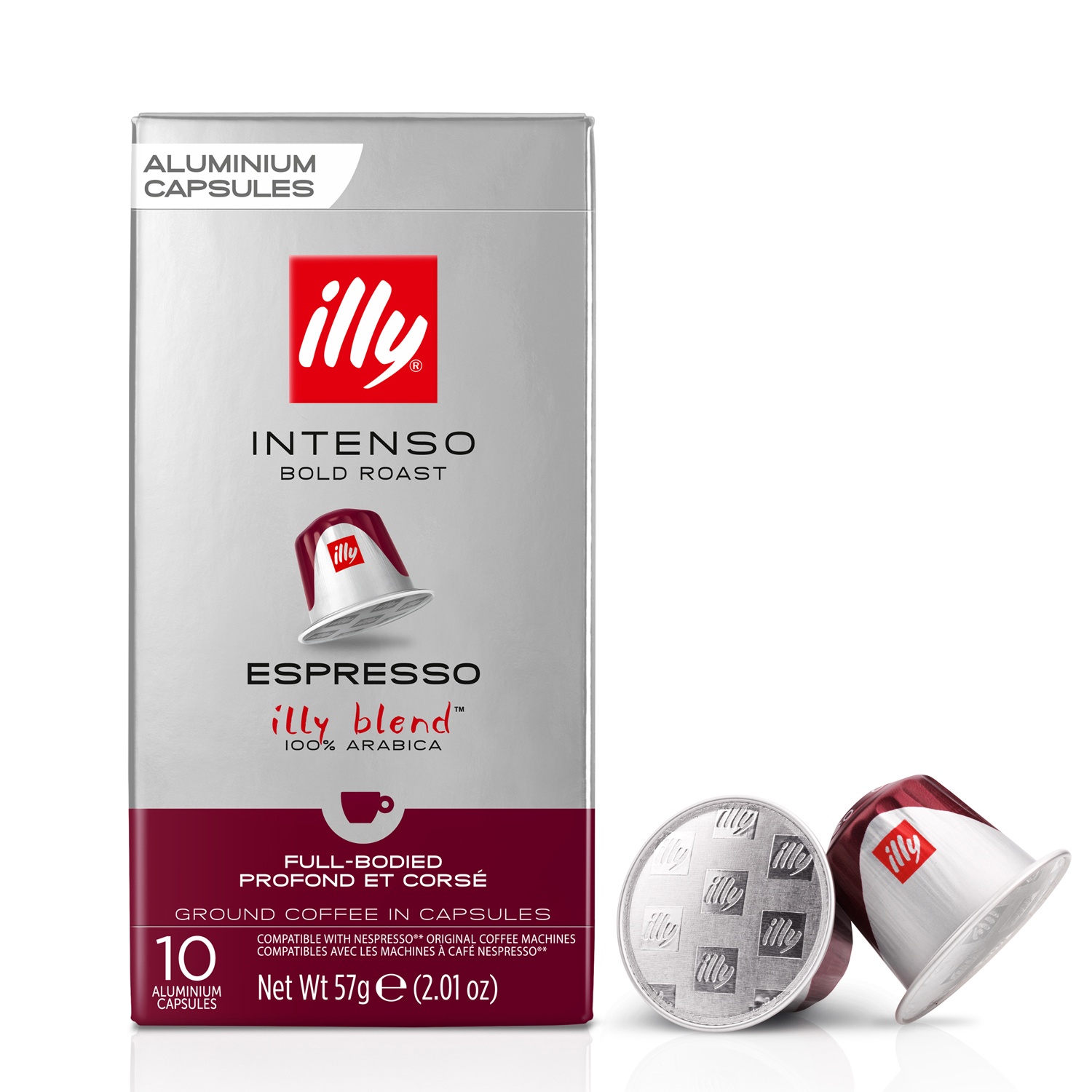 slide 1 of 1, illy Espresso Intenso Aluminium Capsules, Dark Roast, 1 ct