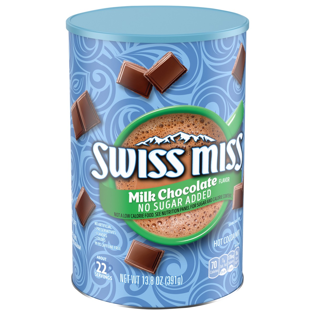 slide 2 of 5, Swiss Miss No Sugar Added Milk Chocolate Flavor Hot Cocoa Mix 13.8 oz, 13.8 oz