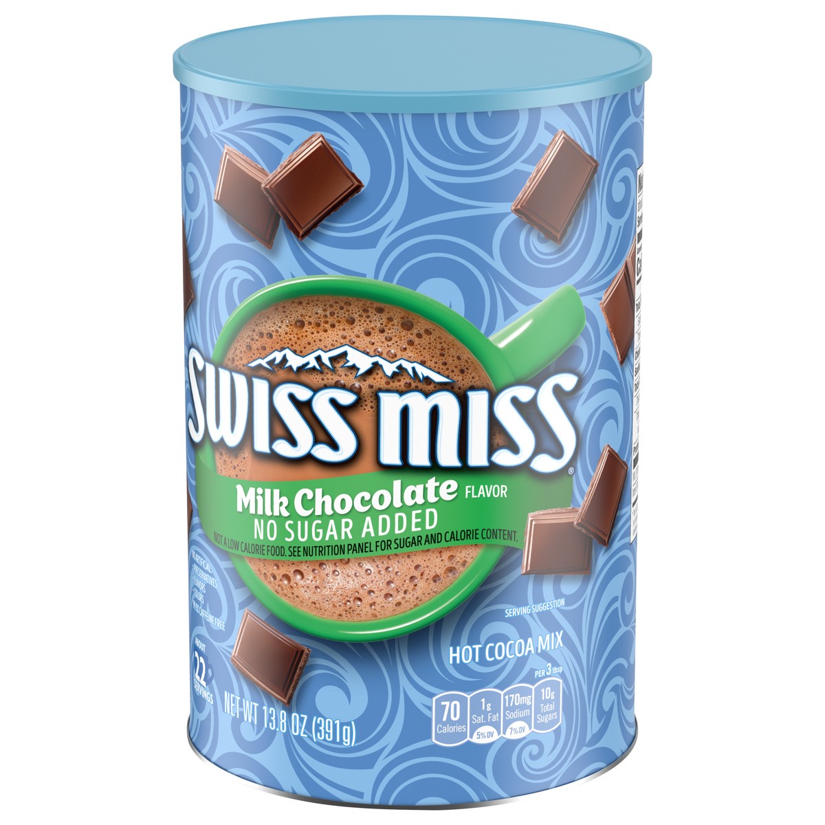 slide 4 of 5, Swiss Miss No Sugar Added Milk Chocolate Flavor Hot Cocoa Mix 13.8 oz, 13.8 oz