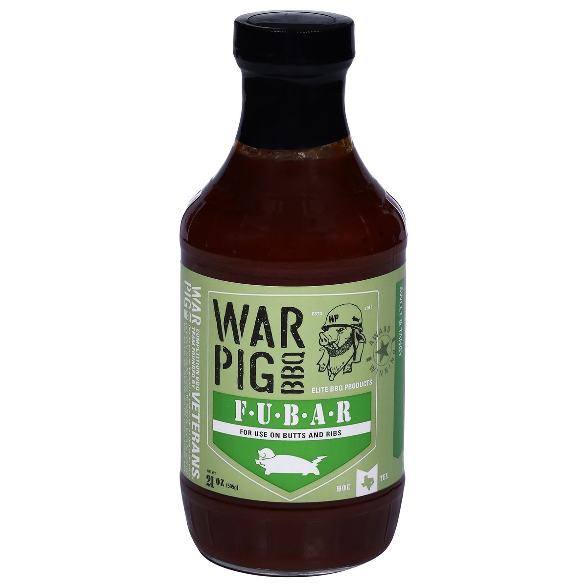 slide 1 of 9, WarPig BBQ FUBAR Sauce 21 oz, 16 oz
