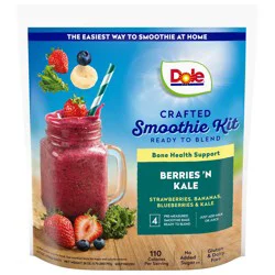Dole Crafted Berries ''N Kale Smoothie Mix 4 - 7 oz Bags