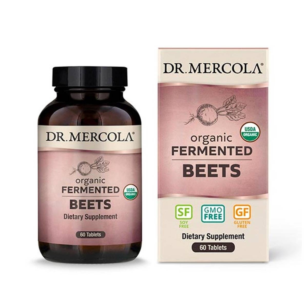 slide 1 of 1, Dr. Mercola Fermented Beets, 60 ct