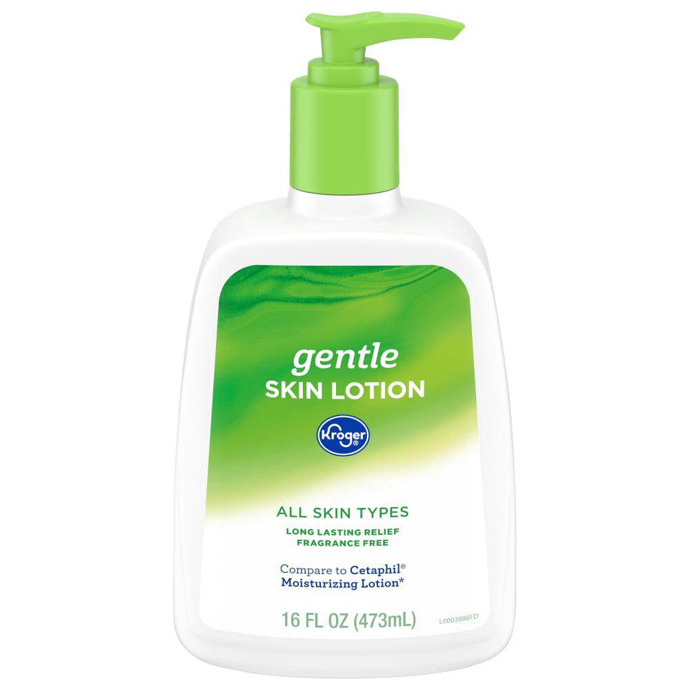 slide 2 of 2, Kroger Gentle Skin Body Lotion For Dry Sensitive Skin + Fragrance-Free, 16 fl oz