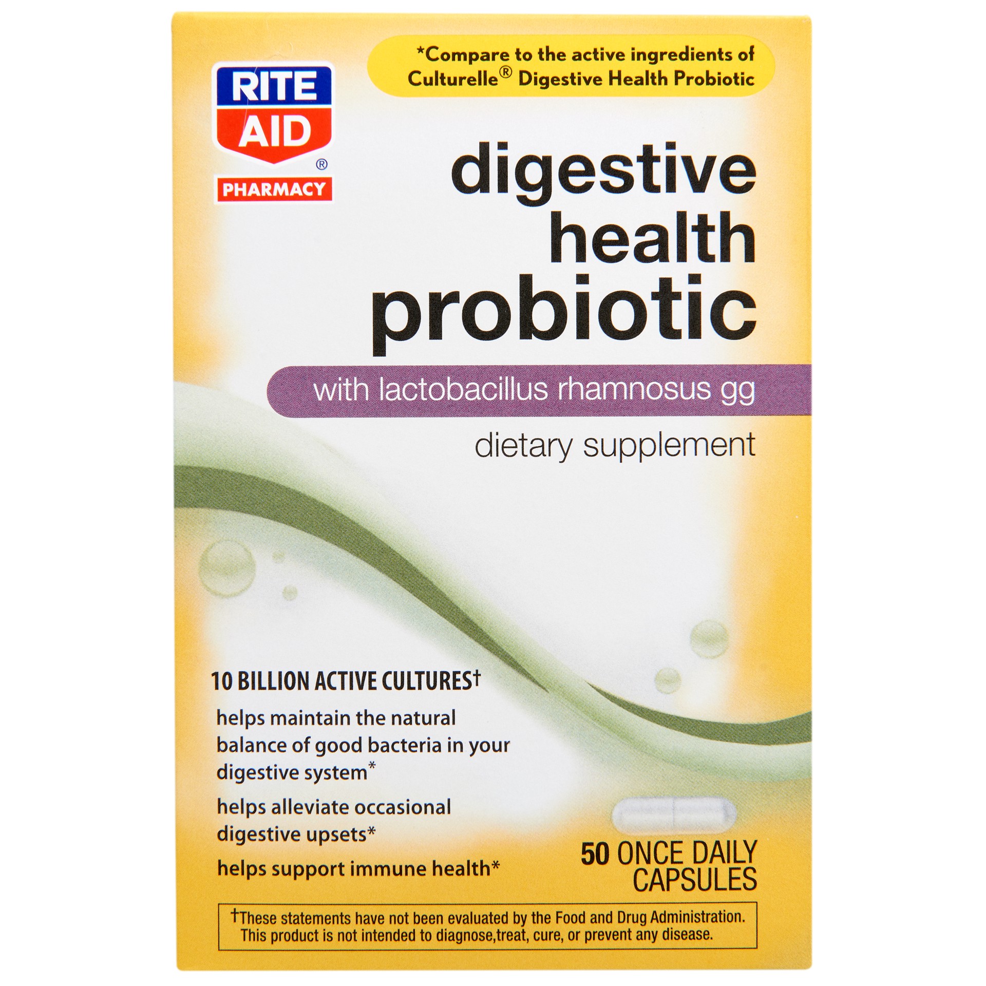 slide 1 of 4, Rite Aid Ra Probiotic Digestve, 50 ct