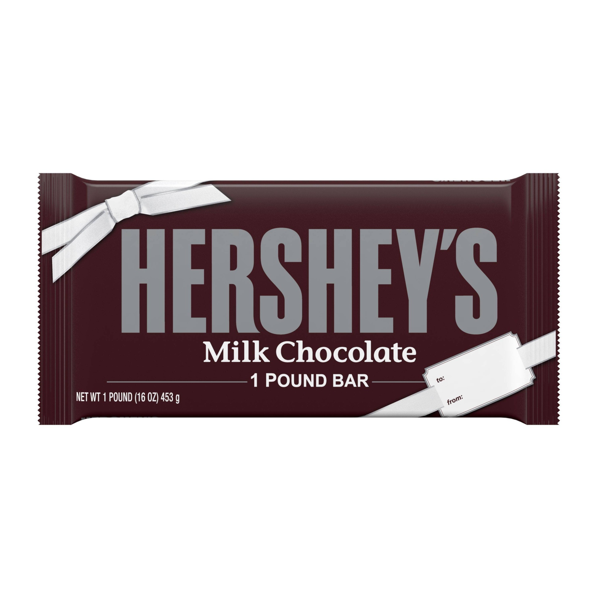 slide 1 of 1, Hershey's Milk Chocolate Candy Bar, 1 lb