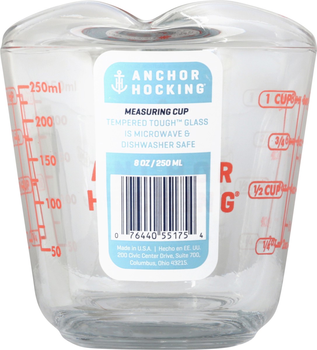 slide 6 of 12, Anchor Hocking 8 oz Measuring Cup 1 Each, 1 ct