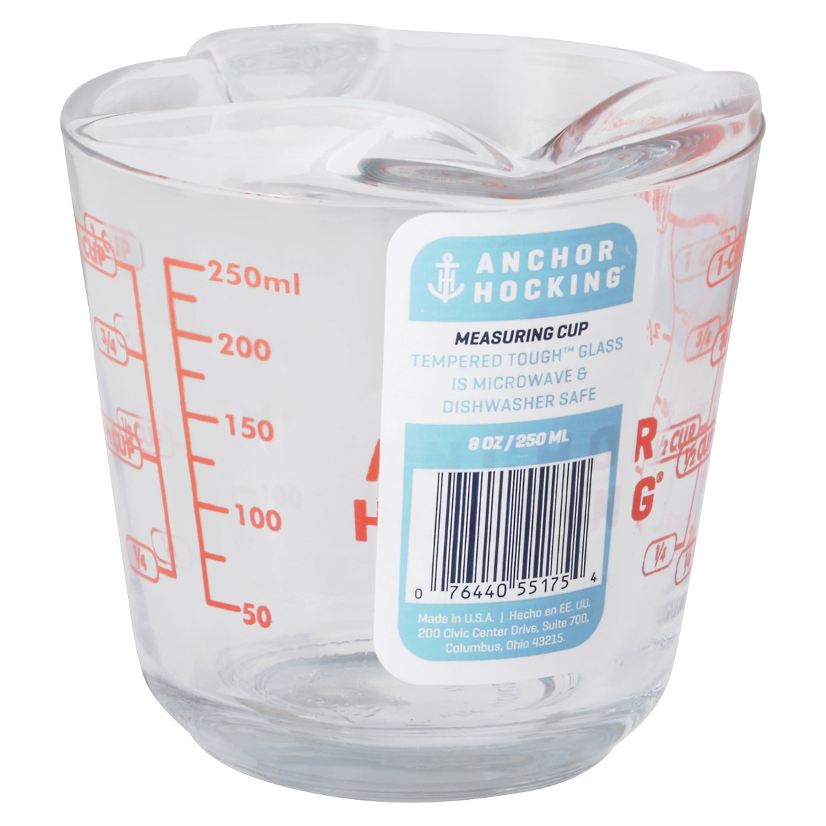 slide 7 of 12, Anchor Hocking 8 oz Measuring Cup 1 Each, 1 ct