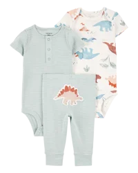 Carter's Baby Boy 3-Piece Dinosaur Little Character Set® Multi NB