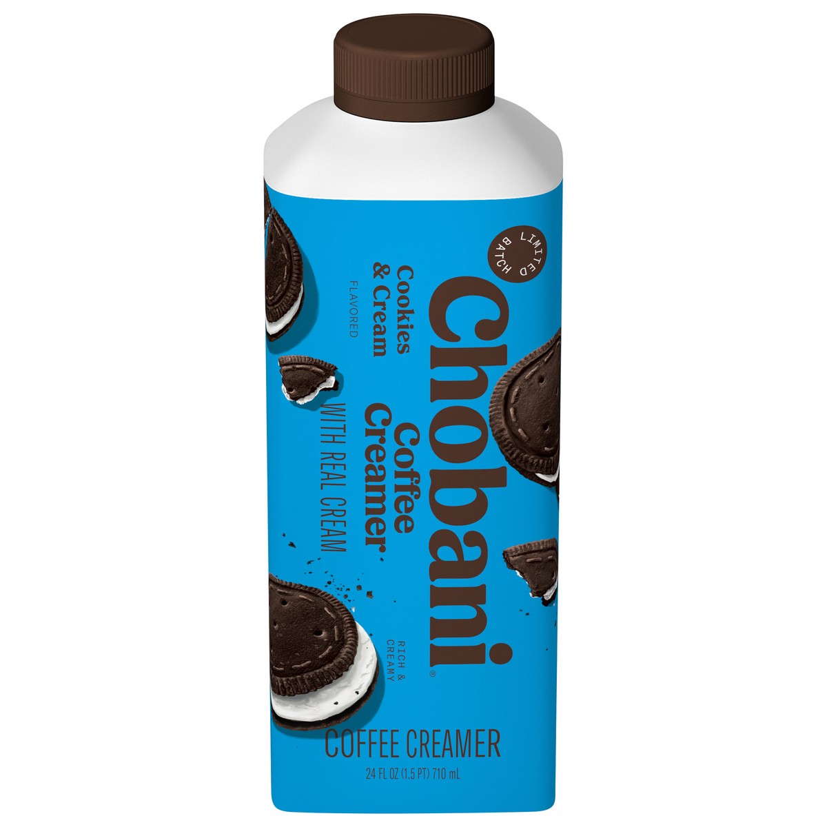 slide 1 of 12, Chobani Cookies & Cream Coffee Creamer, 24 oz