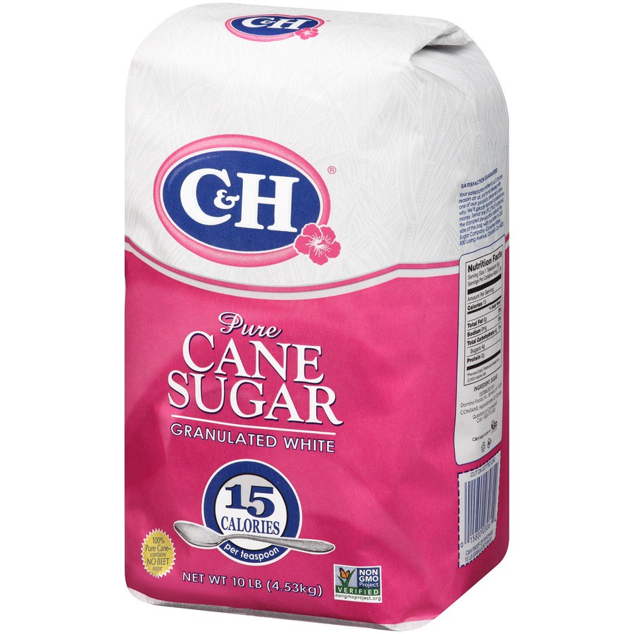 slide 5 of 8, C&H Pure Granulated Cane Sugar, 10.0 lb
