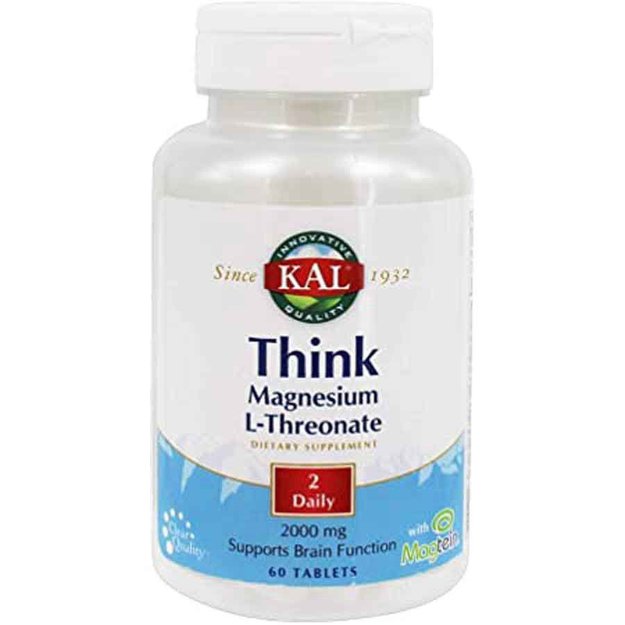 slide 1 of 1, Kal Think Magnesium L-Threonate, 60 ct
