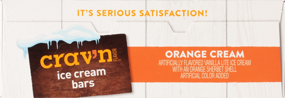 slide 5 of 9, Crav'n Flavor Crav'N Bar Orange Cream, 12 ct