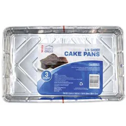 Weis Quality 1/4 Sheet Cake Pan - 3 Pack