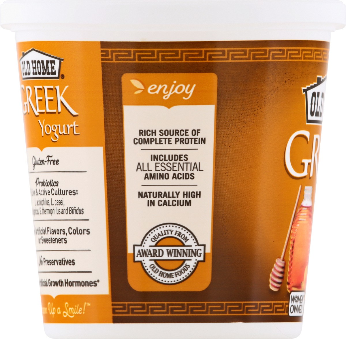 slide 10 of 13, Old Home Honey Greek Yogurt, 24 oz